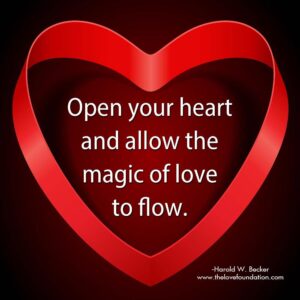 Open your heart and allow the magic of love to flow